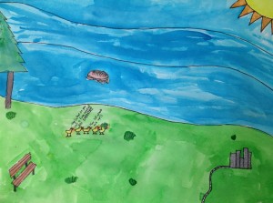 To add some sunshine to a gray day: Spring Art Campers are creative and witty! Check out the joke in this wonderful and silly surreal environment.